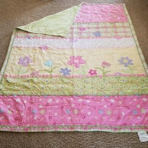 Floral butterfly comforter